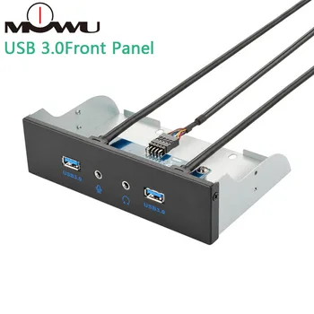 

MOWU 5.25 inch Computer Case USB3.0 USB Audio Port Front Panel