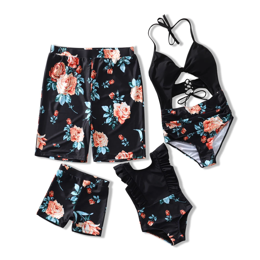 Одинаковые комплекты для семьи 2020 купальники мамы и дочки Maillot De Bain Feminino женский