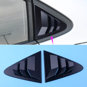 

CITALL Plastic 2pcs Black Side Vent Window Louver Shield Frame Trim Cover Fit For Car Accessories Toyota Corolla Hatchback 2019