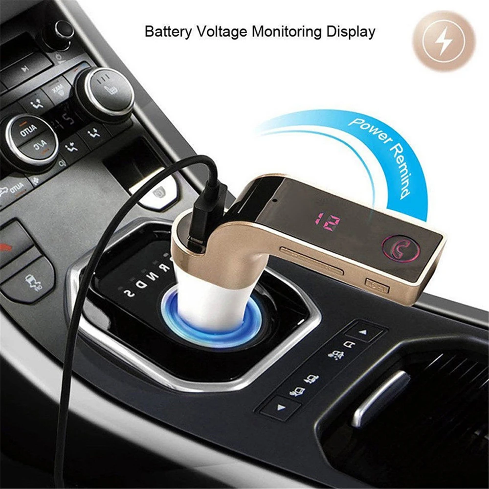 Беспроводной Bluetooth FM трансмиттер 4 в 1 с функцией громкой связи G7 + AUX модулятор
