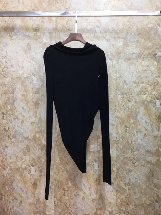 

2019 Early Autumn New Woman Pure Decorative Back Lace Folded Long Sleeve Baituan Jacket 828