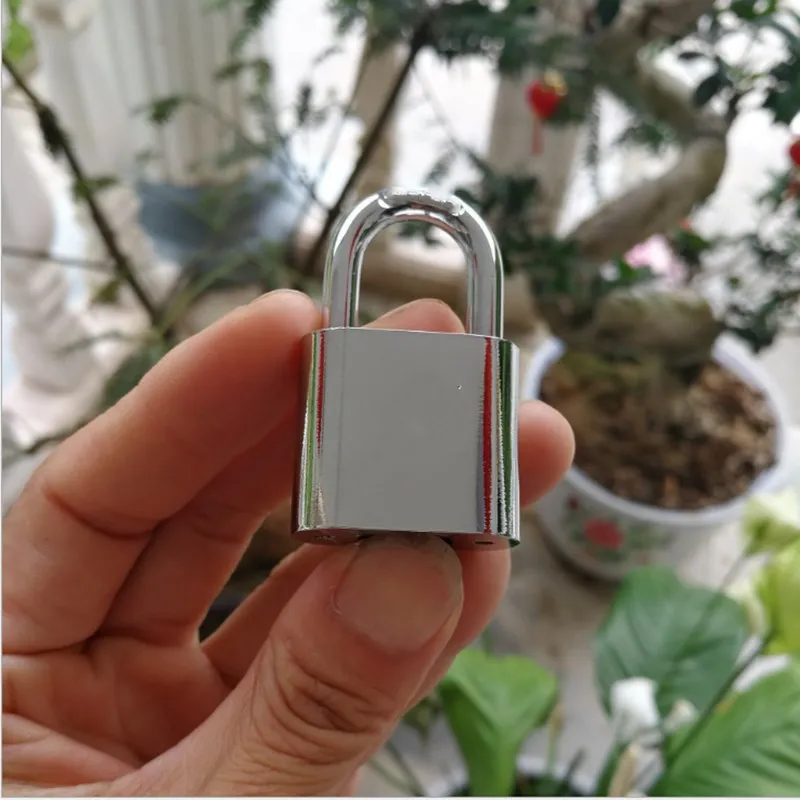 30 мм имитация нержавеющей стали Противоугонный замок филе лезвие замок управление открытый замок Белый стальной замок