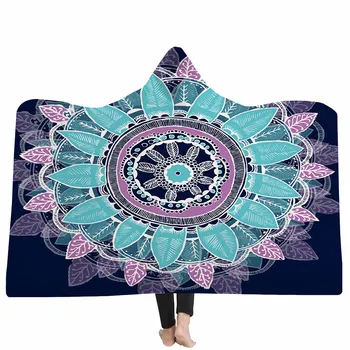 

Microfiber Super Soft Wearable 3D Print Blanket On Bed Hooded Blanket For Adult Throw Cloak Cape Blankets For Bed throw blanket