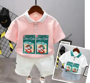 

Boys Clothes Set Short Sleeve T-Shirt +Pants Summer Kids Boy Sports Suit Children Clothing Outfits 2-7Years