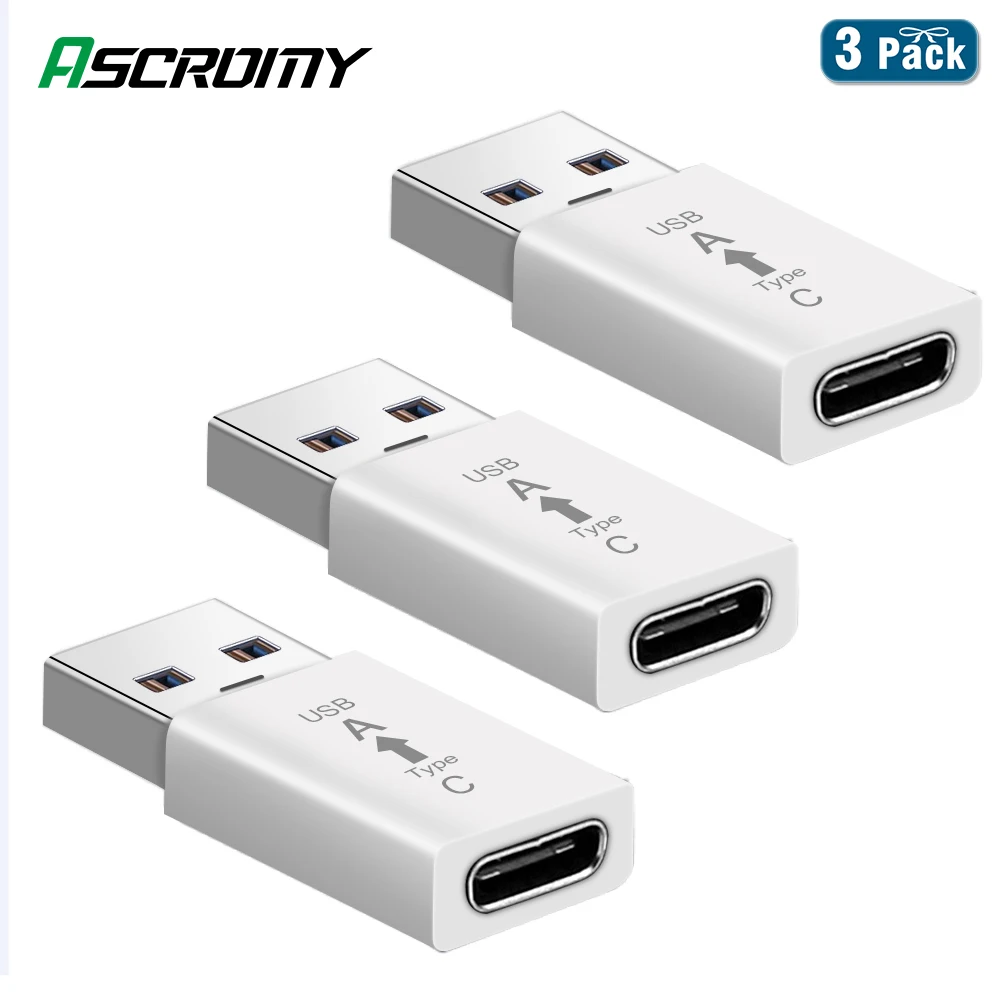3 шт. USB 3,1-type C Usb C Otg адаптер конвертер для samsung S10 S9 plus huawei 20 Pro Xiaomi Redmi Note 8 Pro OnePlus 7T UsbC