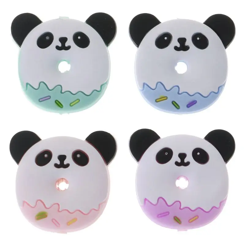 

Silicone Beads Panda Cartoon DIY Baby Teether Teething Care Oral Supplies Necklace Pendant Bracelet Bite Chew Toys Food Grade