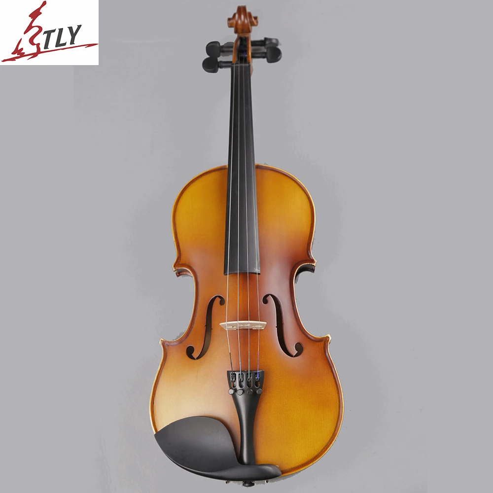 Матовый скрипка TONGLING Maple 1/2 1/8 для начинающих музыкальный инструмент чехол с