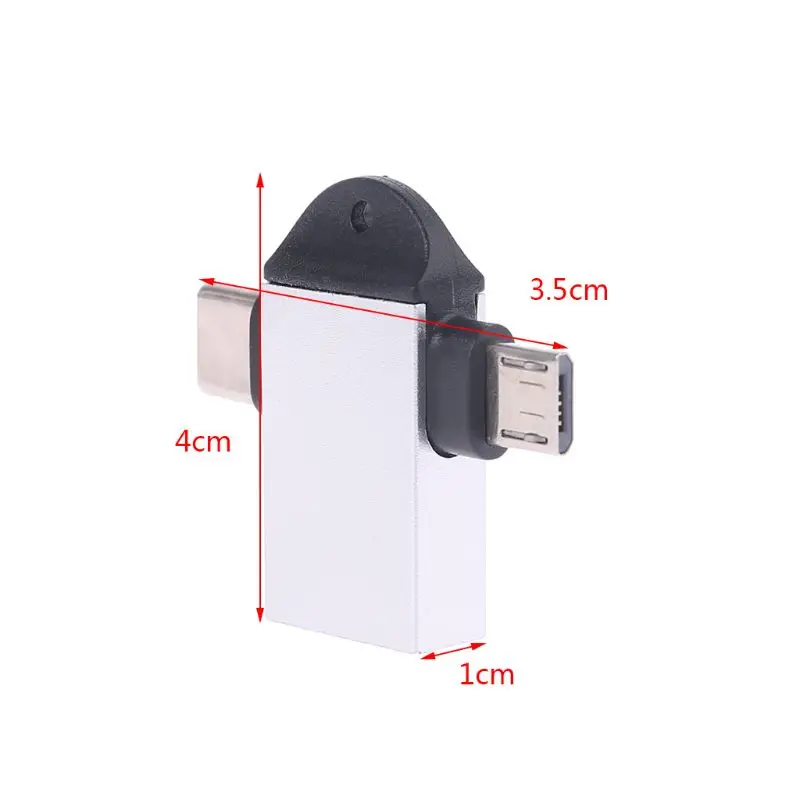 2 в 1 USB 3,0 Micro usb type C OTG адаптер type C конвертер для Xiaomi samsung USB адаптер Android смартфонов