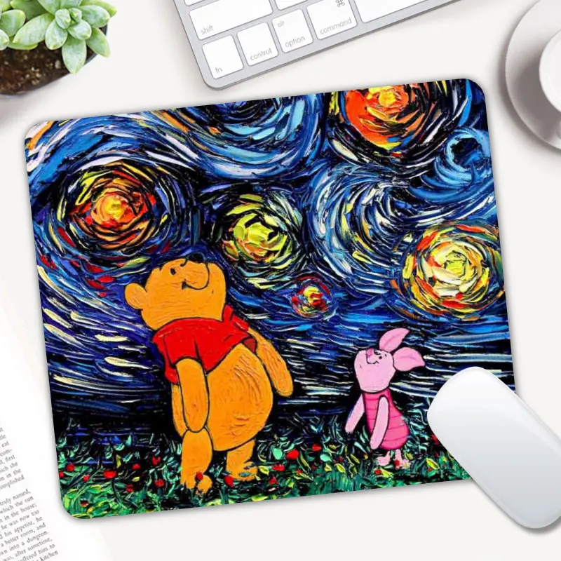 

Gaming Mouse Pad Gamer Mouse Mat Computer Mousepad Winnie Pooh Bear Natural Rubber Mause Pad Keyboard Desk Mice Mat Game