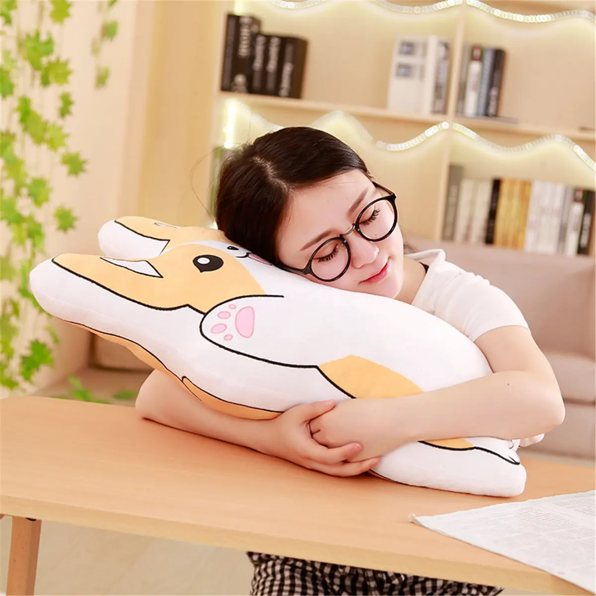 Напрямую от производителя аниме-атрибутика второй элемент корги напечатанная собака подушка Экспрессия кошачий лежак Подушка с ворсом