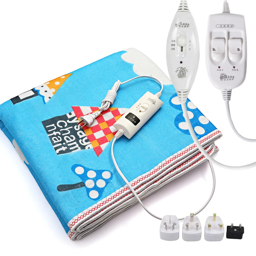 Blanket heating blanket 220V150*180cm electric blanket small printing constant warm mattress