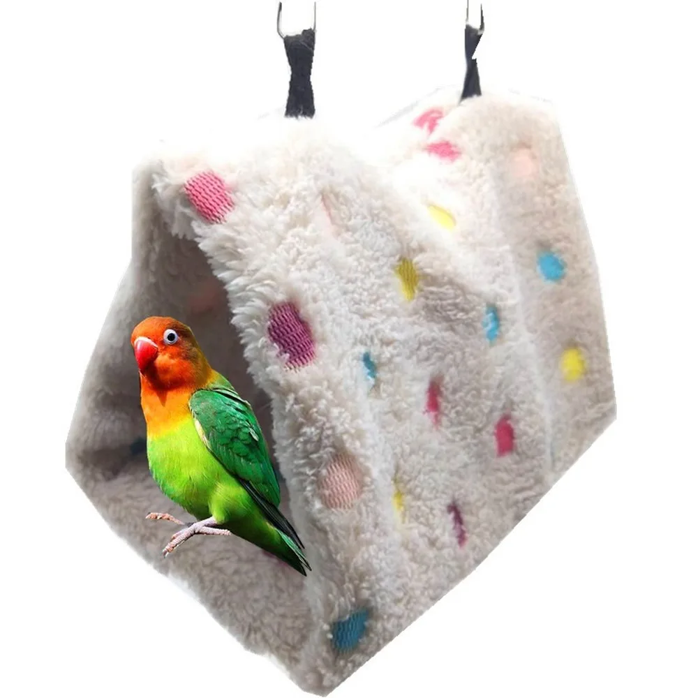 

Flannel Hamster Nest Parrot Myna Myna Winter Bird Nest Sugar Glider Warm Cotton Pet Nest Triangle Nest Cotton Hammock