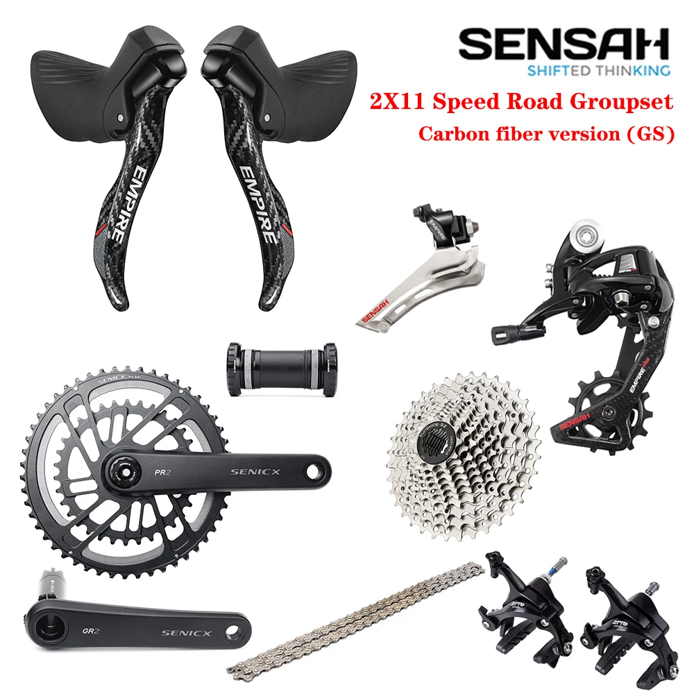 Sensah Empire 2x11 Speed, 22s Road Groupset, Shifter + Rear