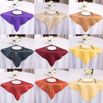 

Dacron Catering Jacquard Napkin Napkin Hotel Wedding Banquet Folded Flower Double Hook Napkin Napkin 48x48cm
