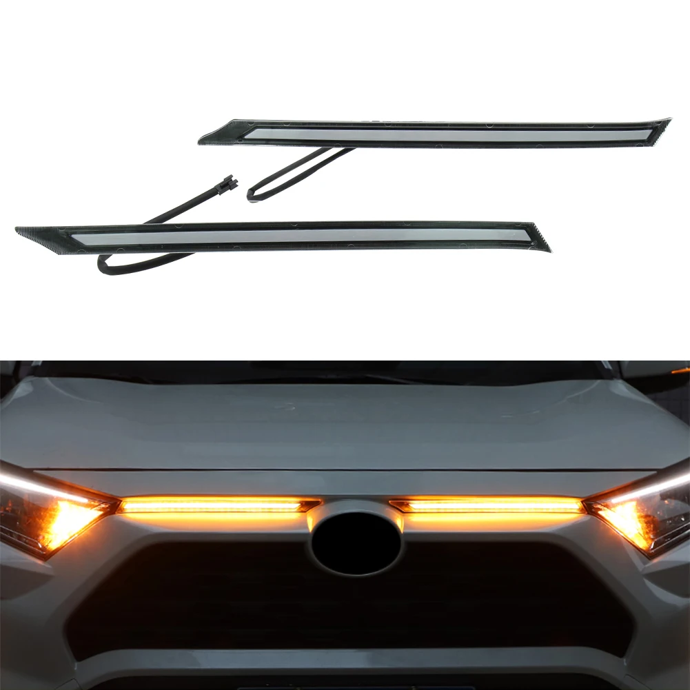 Auto Daytime Running Lights Led Dlr With Turn Signal Lamp L R For