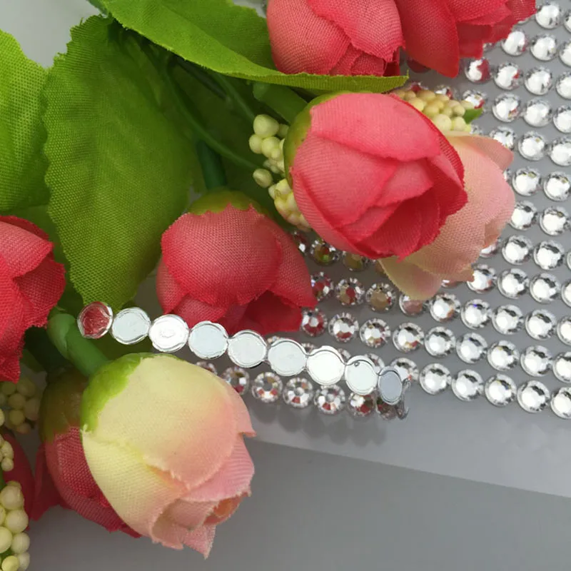 3MM 4MM 5MM 6MM akrilik Rhinestone boncuk Sticker kendinden  