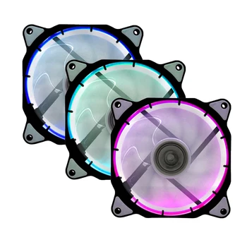 

RGB Cooling Fan 120mm Pc Case Mute Fan Computer Radiator Cooler Cooling LED Light 12v Controller Quiet Heatsink