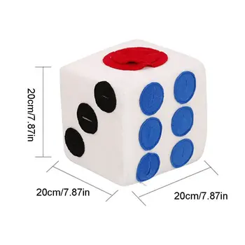 

Soft Fleece Imitation Dice Dog Snuffing Train Toy Snack Food Hidden Pet Toys