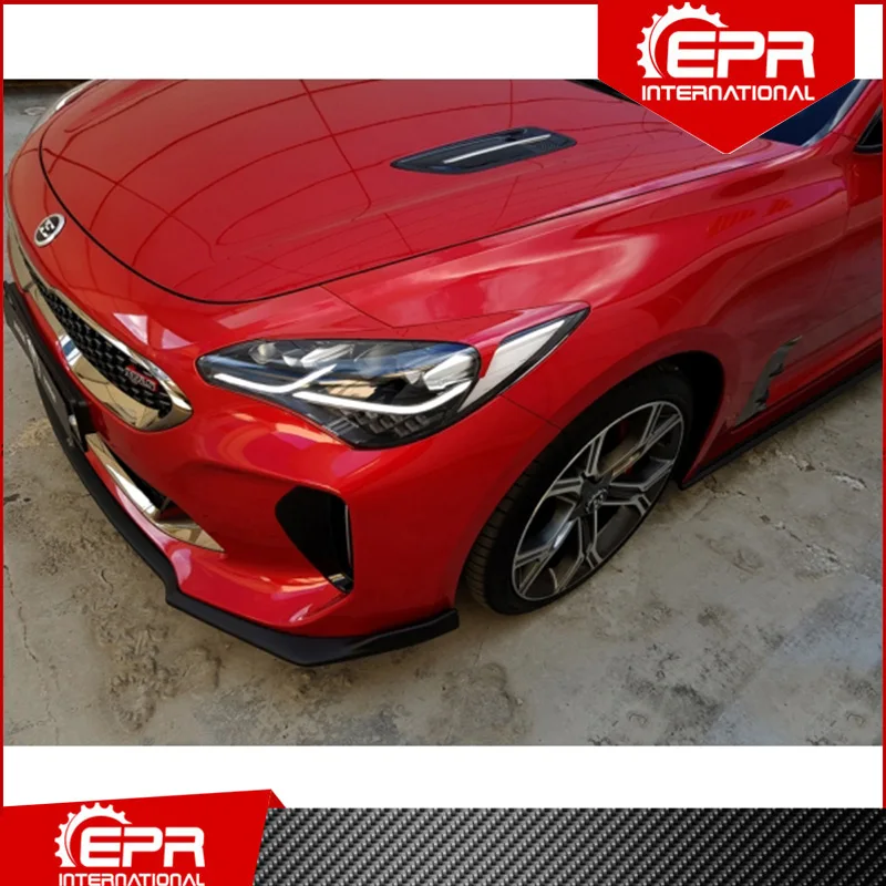 For Kia Stinger Fiberglass Eyebrow (Stick On) Stinger FRP Fiber Glass