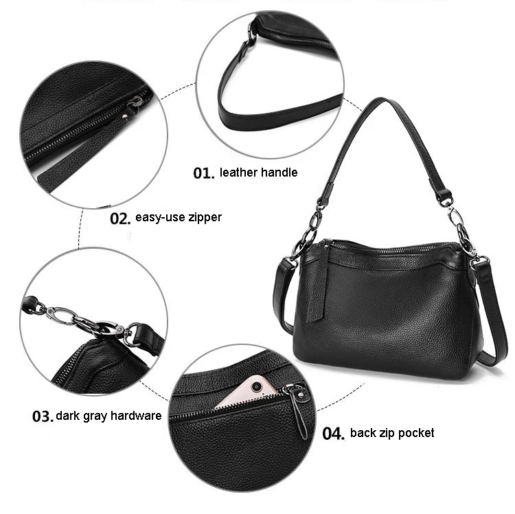 Повседневное использование Хобо, женская сумка на плечо из натуральной кожи, женская кожаная сумка-мессенджер, натуральная кожа, сумка через плечо, A479