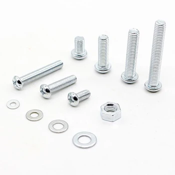 

Mixed Hex Hexagon Socket Screw Set Stainless Steel Flat Round Cap Head Screw Kit Bolts And Nuts Allen Bolts Set