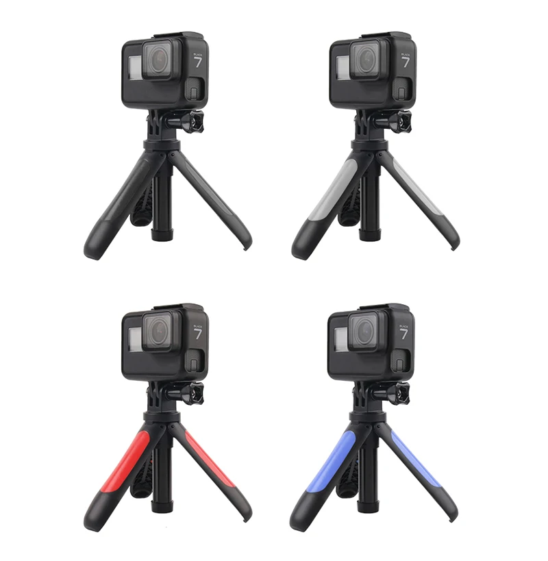 Ручной мини-штатив, селфи палка, выдвижной монопод для GoPro Hero 8 7 6 5 Yi 4K Sjcam Sj8 M10 Eken H9r Dji Osmo, Экшн-камера