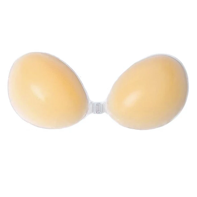 D&J Hot 1pc Women Invisible Silicone Bras Ladies Self-adhesive Stick On  Push Up Bra Strapless Bra Backless Sexy Solid Nude Bra - AliExpress