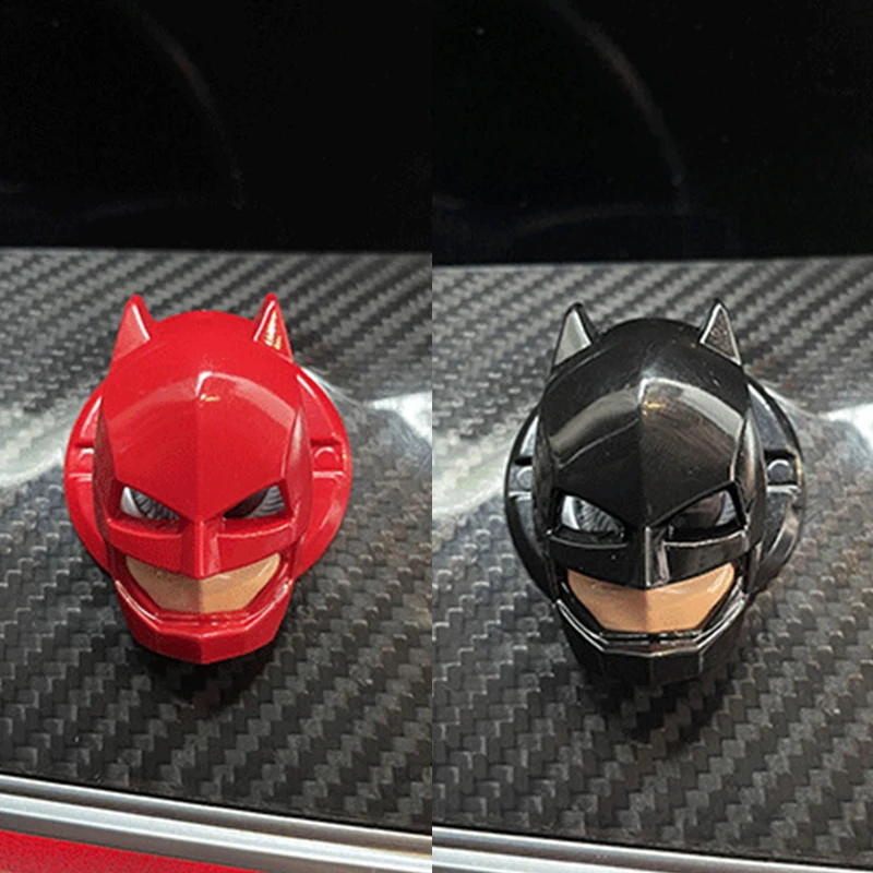 Interruttore start-stop motore Batman-forma adesivi decorativi avvio a una chiave, ricambi auto modifica decorazione auto in lega di alluminio