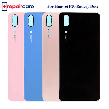 

Free Shipping 100% New Rear Housing For Huawei P20 Battery Cover Back Case Door P20 Replace Part with LOGO