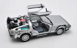 1:24 Масштаб литья под давлением авто Oart 1 2 3 машина времени DeLorean DMC-12 модель Welly задняя для будущего автомобиля металлический сплав модель