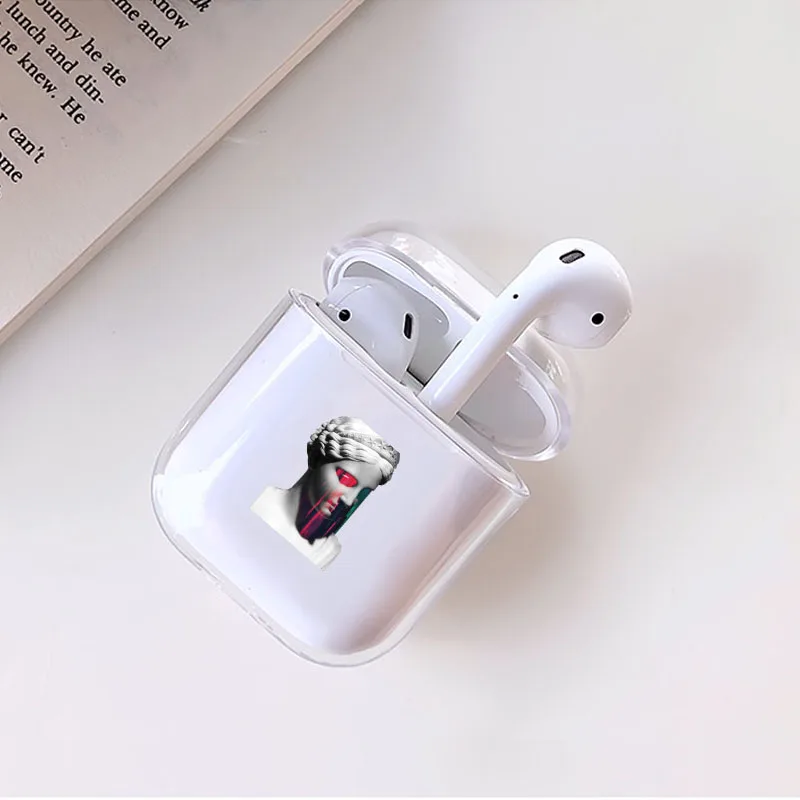 Забавный абстракционный узор для Airpods Pro чехол Роскошный прозрачный Bluetooth наушники защитный чехол для air pods 3 жесткий чехол - Цвет: style 10