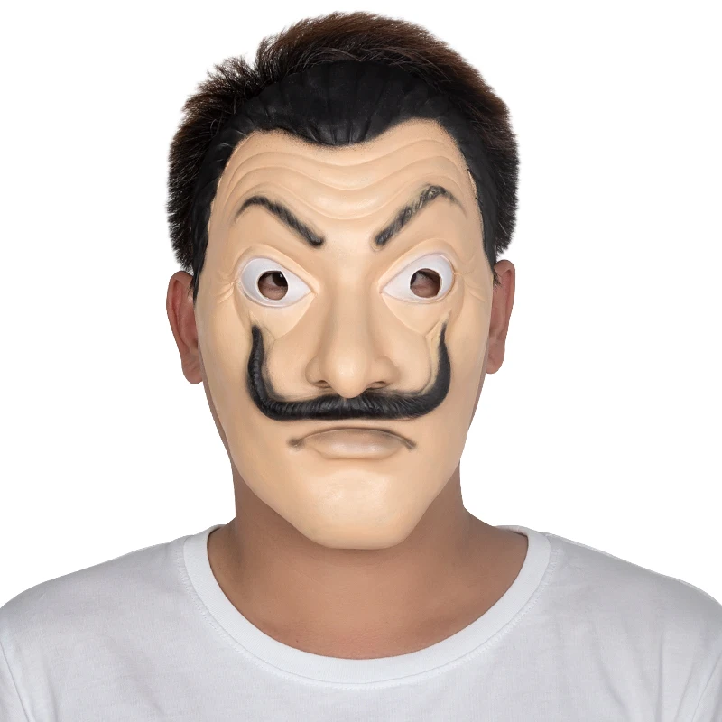 Латексная Маска Dali реквизит для костюма Хэллоуина вечевечерние Косплея |