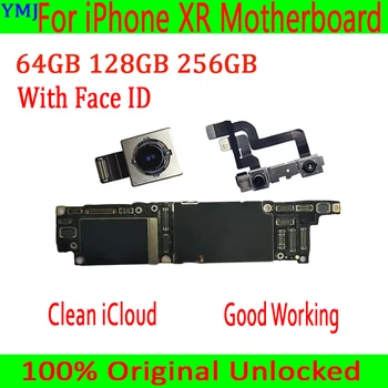 

64GB128GB 256GB For iPhone XR Motherboard With/NO Face ID 100% Original Unlocked For iPhone XR Main Logic Board tested working