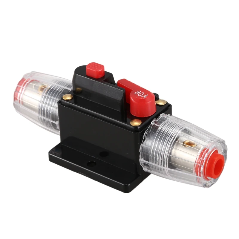 DC 12V 80A защита автомобиля Аудио встроенный выключатель предохранитель