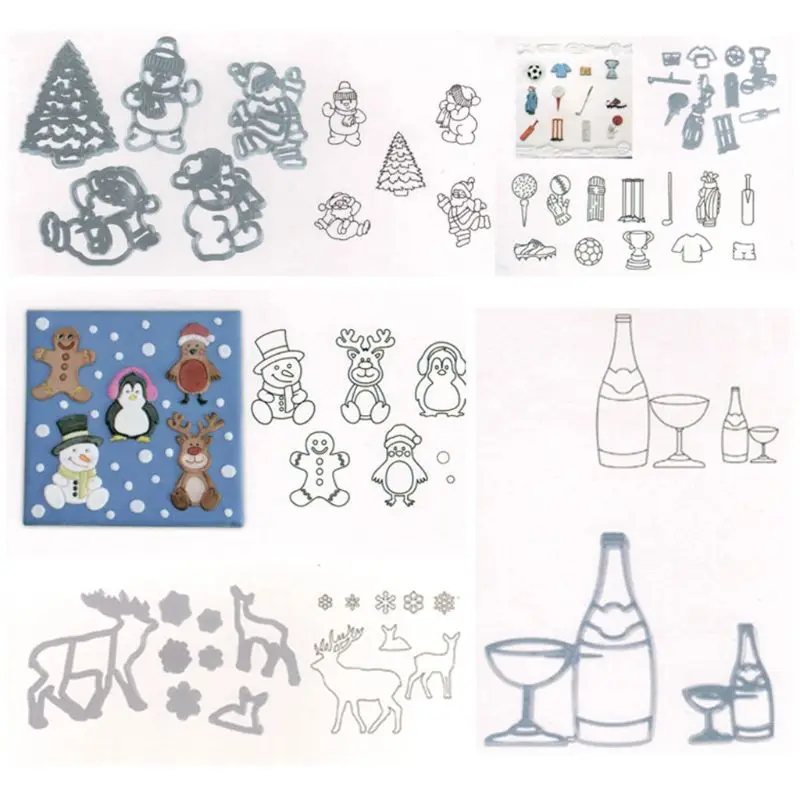 

Christmas Plastic Cake Mold Cookie and Biscuit Cutter Fondant Decoration Tool