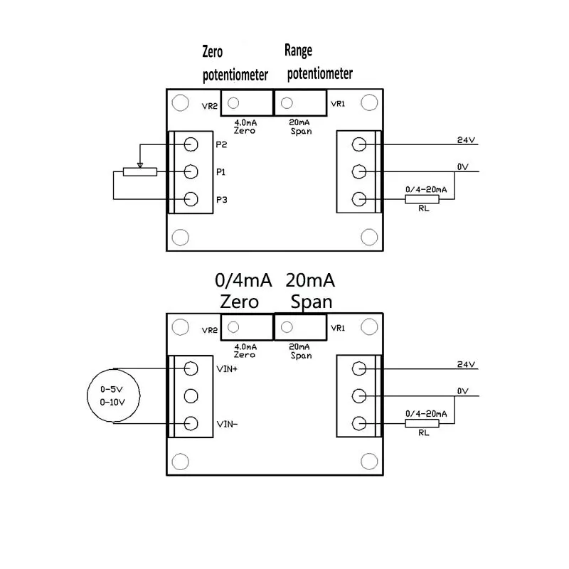 Level Sensor Transmitter Potentiometer Current 0/4-20 MA Resistor Ruler Current 4-20 MA