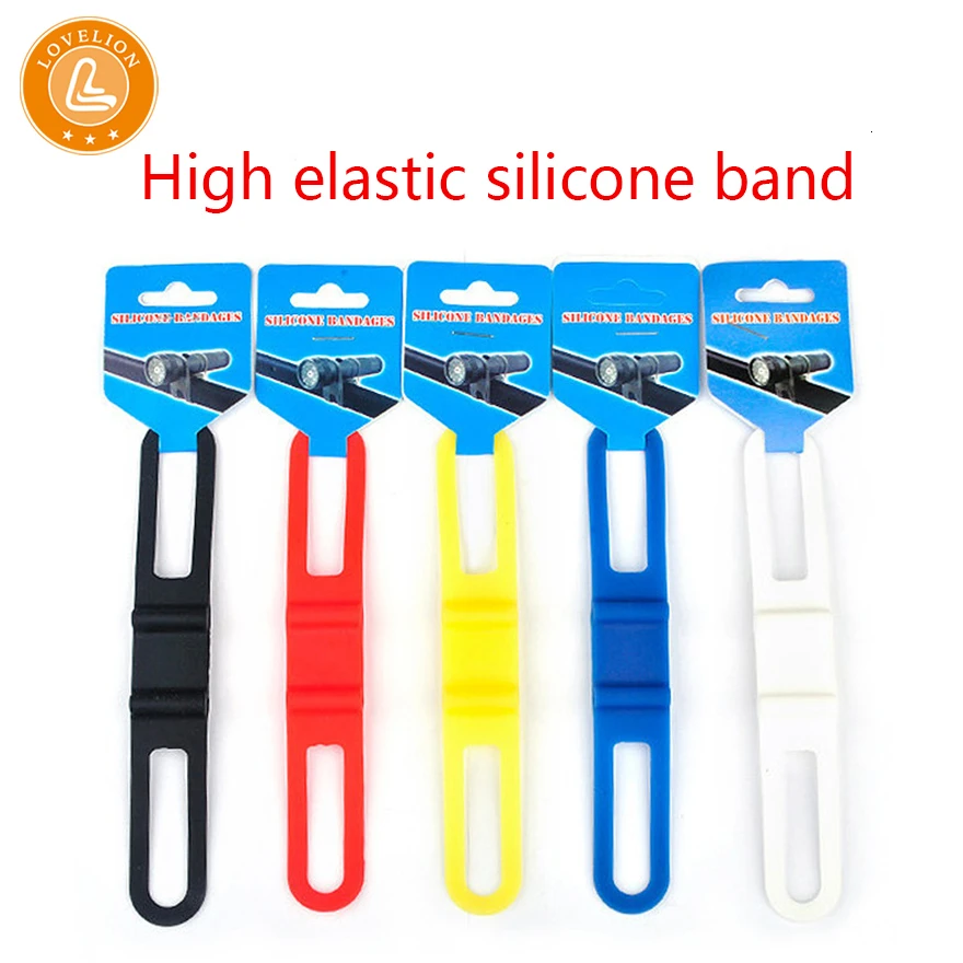

High elastic silicone rubber strap mountain bike strap cheap bicycle accessories strap lamp strap multifunctional strap