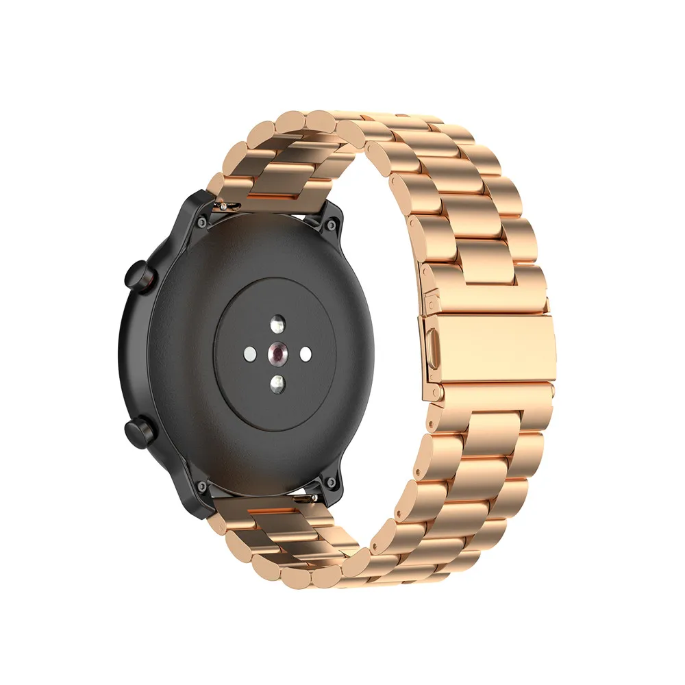 Для Xiaomi Huami Amazfit Stratos 2 2S amazfit GTR 42 мм 47 мм браслет ремешок 22 мм браслет из нержавеющей стали