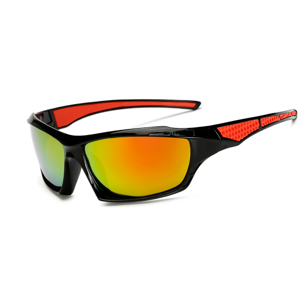 C02 Black Red AIELBRO, мужские, для улицы, поляризационные солнцезащитные очки, для спорта, рыбалки, велоспорта, пешего туризма, для горного велосипеда, женские солнцезащитные очки для вождения, UV400 - Цвет: C02 Black Red