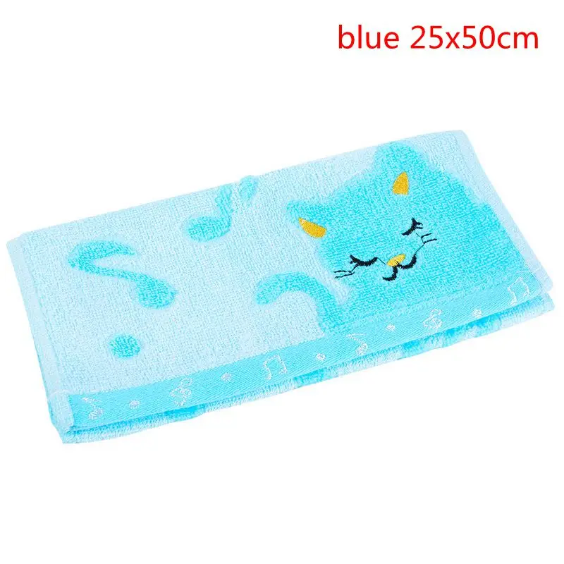 blue 25x50cm Juneiour 1 шт. вышивка Лавандовое полотенце хлопчатобумажные полотенца для лица банное полотенце для взрослых мочалки высокоабсорбирующие полотенца s - Цвет: blue 25x50cm