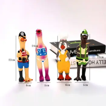 

Dog Non-Toxic Chew Toy Pet Dog Interactive Sound Playing Toys Funny Latex Screaming Chicken Comfortable And Breathable Stylish