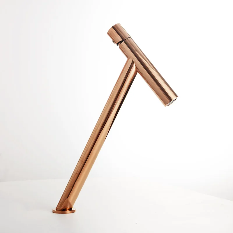 Matt Black/Rose gold Brass Bathroom Basin Faucet Single Handle Cold Hot Water Mixer Sink Tap For Top Counter | Обустройство дома