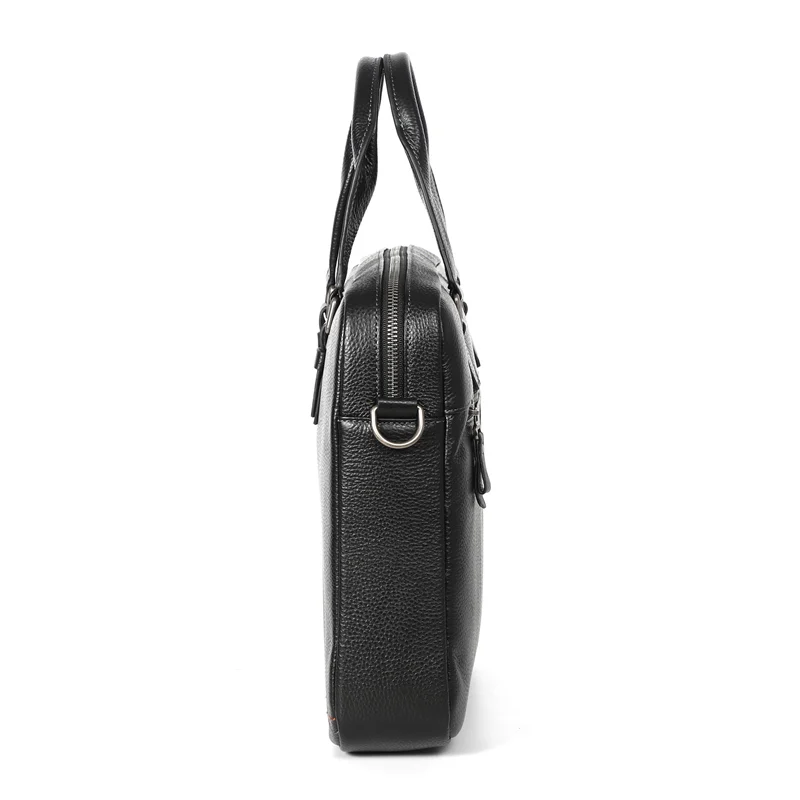 Nesitu высокое качество A4 черный синий кофе из натуральной кожи Офисные Мужские портфели портфель бизнес сумки через плечо M255605