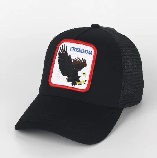5 New Baseball Cap Animal EmbroideryAnime Cute Embroidery Summer Mesh Men's Ms. Outdoor Sunshade Truck Driver hats FITS Goorin² - Цвет: 5