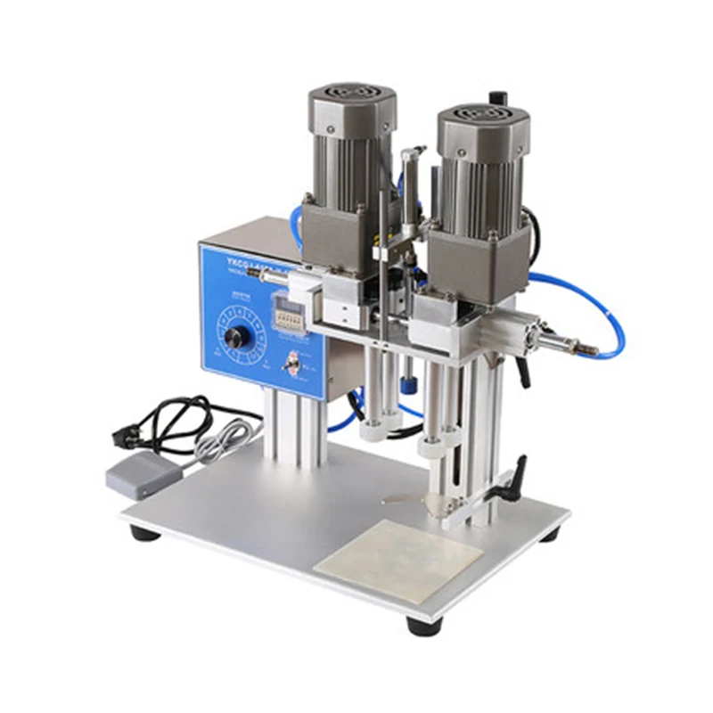 Пневматический замок машина автоматическая укупорочная машина Косметическая укупорочная машина спрей бутылка укупорочная машина