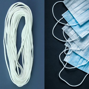 

10/20/50M Mouth Mask Elastic Band Mask Rope Rubber Band String Mask Ear Cord Round Elastic Craft Accessories