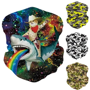 

Unisex Outdoor Headband Scarf Neck Windproof Sun Protection Bandana Print Scarf Scarves Dust-proof Bandana