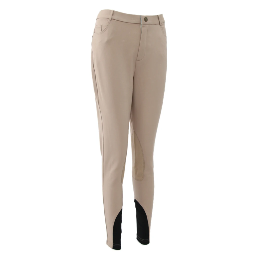 Mens Womens Horse Riding Jodhpurs Full Seat Knee Patch Riding Breeches Pants