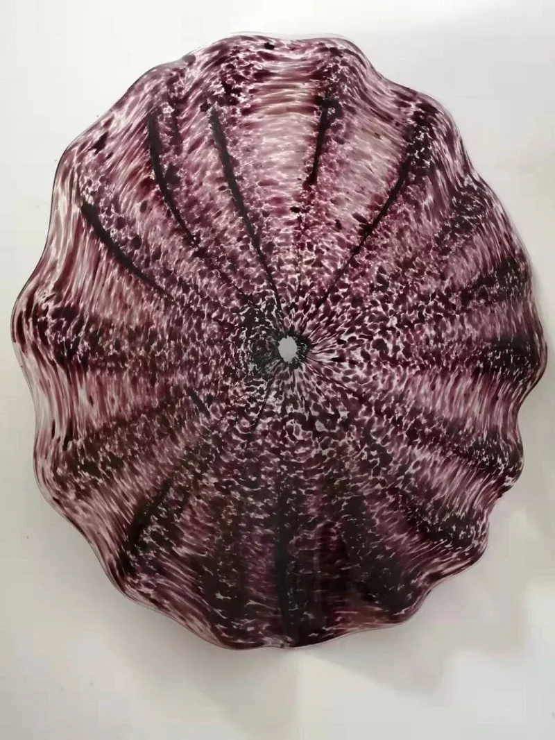 

Выдувной стеклянный настенный светильник для украшения ресторана отеля, современный абстрактный выдувной стеклянный цветок, настенное искусство