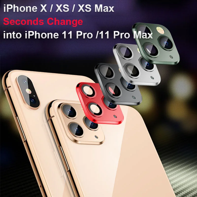 Роскошный Металлический объектив камеры для замены секунд iPhone 11 Pro Max Защитная